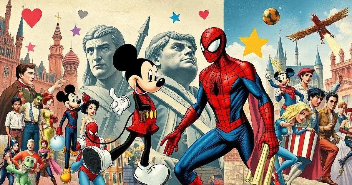 A evolução dos heróis da Disney