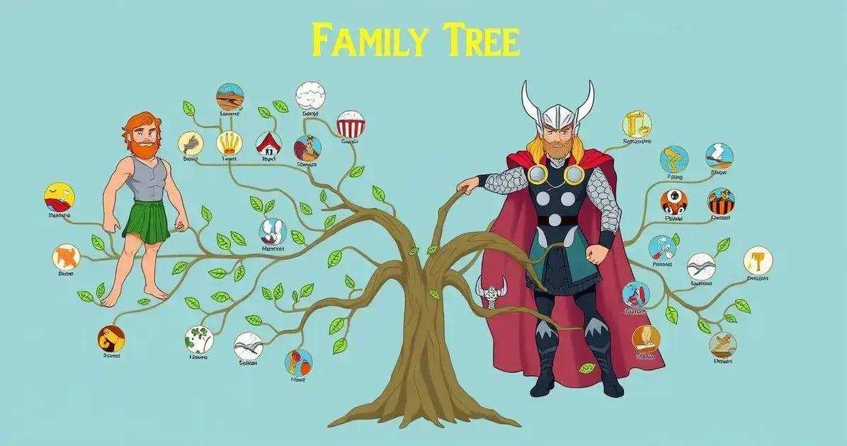 As ligações familiares entre Hércules e Thor As ligações familiares entre Hércules e Thor