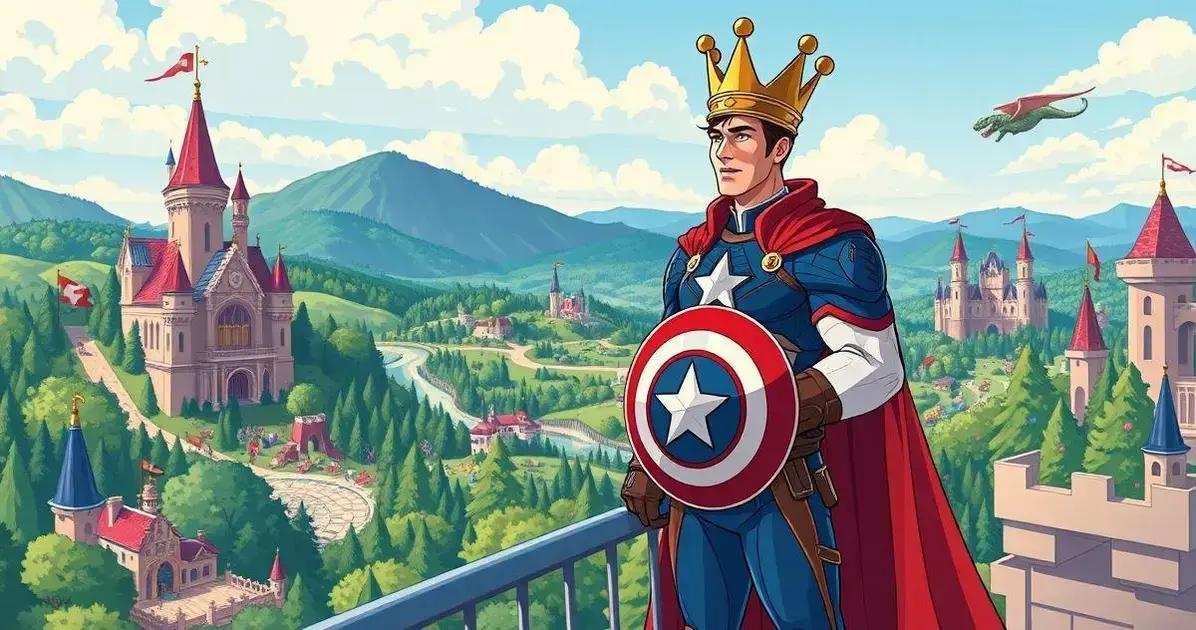 Como seria o reino do Capitão América?
