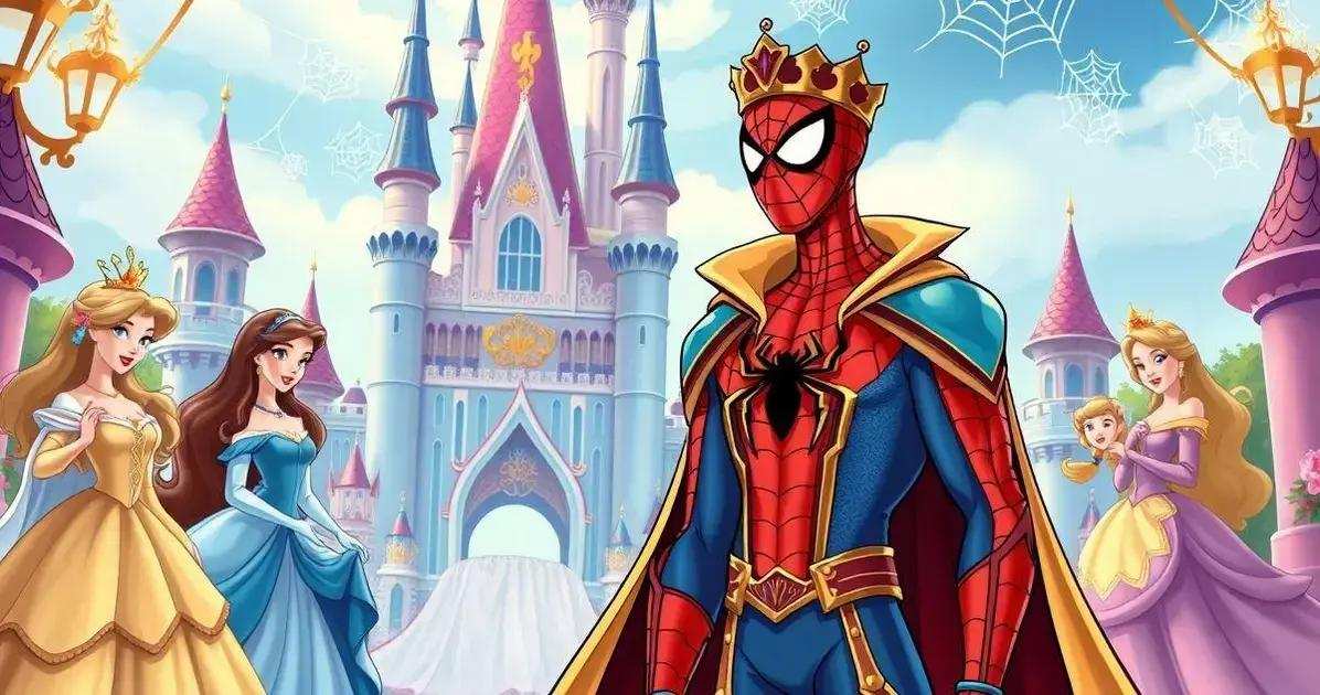 E se o Homem-Aranha fosse um príncipe da Disney? Como seria essa história?