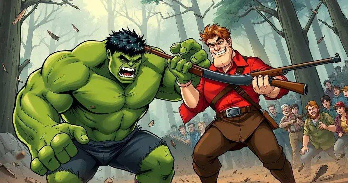 O Hulk contra o Gaston (A Bela e a Fera): quem realmente venceria essa luta?