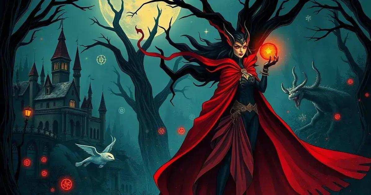 O que aconteceria se a Feiticeira Escarlate fosse uma vilã de conto de fadas?