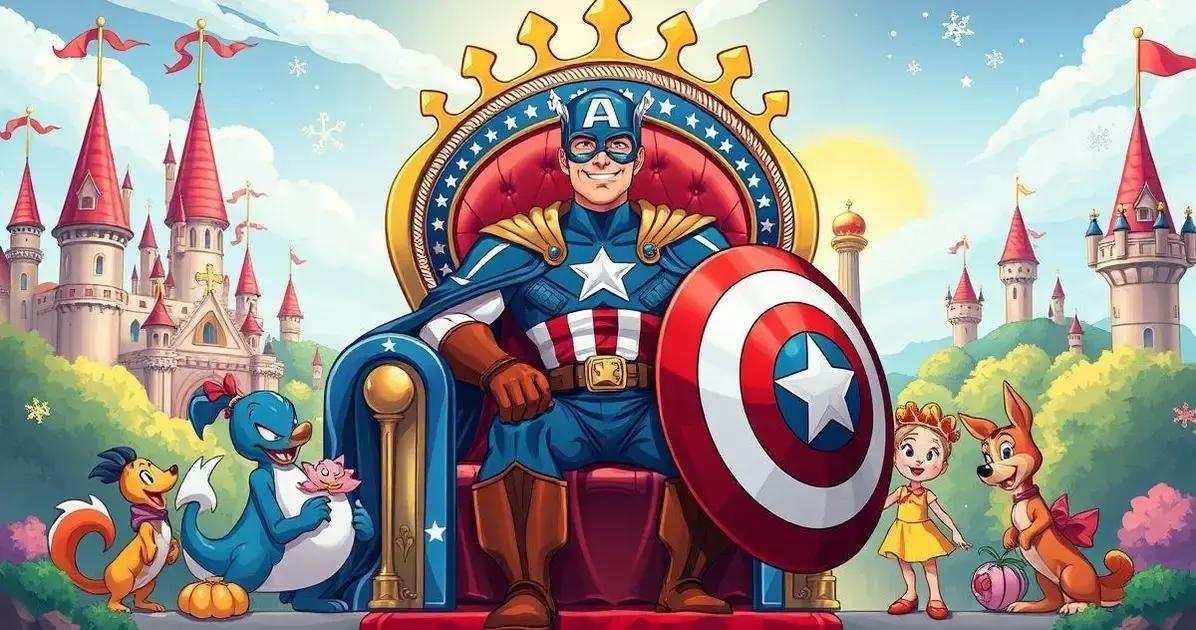 Se o Capitão América fosse um rei da Disney, como ele governaria seu reino?